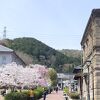 桜開花で華やかな明治村