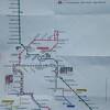 ゲント市内のトラム　Lijnの路線図
