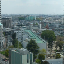 浦和の椿山荘からは、浦和の市街の様子が、一望できます。