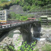 土岐川にかかる趣深い橋