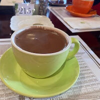 ロビーのカフェでひと休み