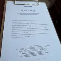 朝食の、ブッフェではない、オーダーメニュー