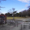 沖端川のそばに整備された公園
