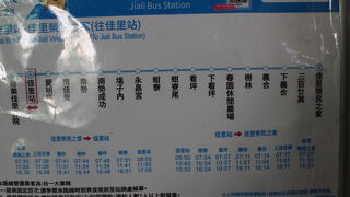 台南内陸部の主要なバス駅