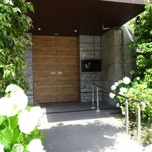 ホテル前のアジサイが綺麗