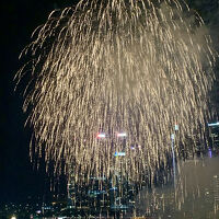 部屋からの花火