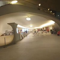 建屋内も有機的な曲線デザイン。