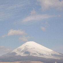 ホテルから見られた富士山