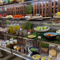 品数豊富な朝食