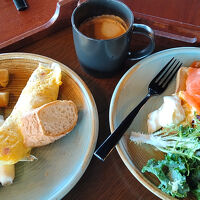 特典の朝食は2品選べました