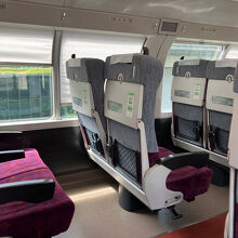 日中はこんな感じの乗車率のグリーン車