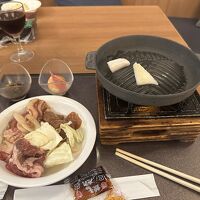 夕食ジンギスカン