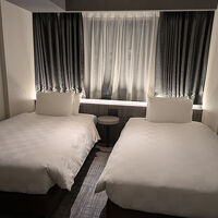 上層階スーペリアツイン　１８㎡　あべのハルカスも見えます。