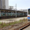 平日と連休で乗客数がまるでちがう。
