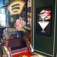 朝食レストラン、入口デコレーション