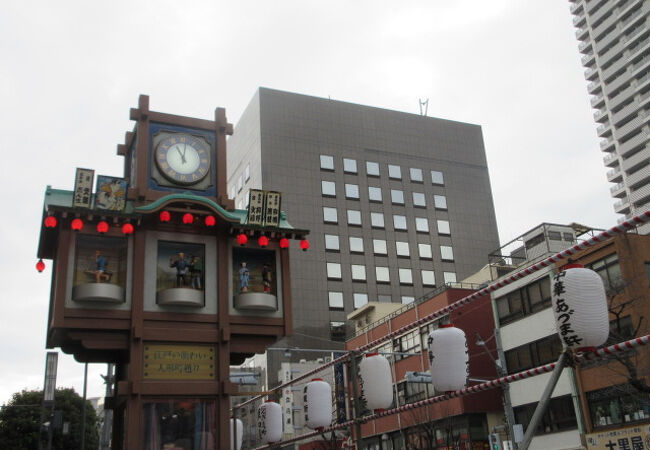 人形町商店街 - からくり櫓