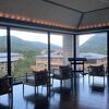 山の中で
