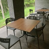 ベランダ　ここでBBQができます