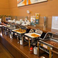 朝食ビュッフェの無料サービス