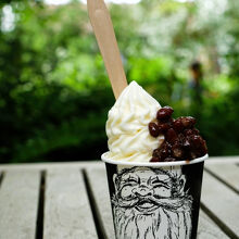 十勝小豆のソフトクリーム