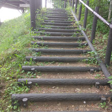 階段はかなりキチンと整備されていました