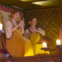 二階フロアでは古楽器の演奏が聴けました。