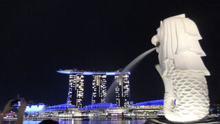 写真で見る通りの場所（マーライオン）