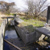 紀の川右岸の水田地帯を潤す用水