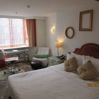 寛げるベッドルーム。