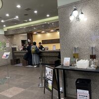 ロビーにウェルカムドリンク