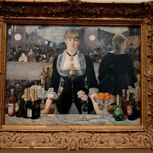 マネ「フォリー＝ベルジェールのバー」