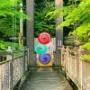「紅の吊橋」短い距離ですが、とても気持ちの良い場所でした。