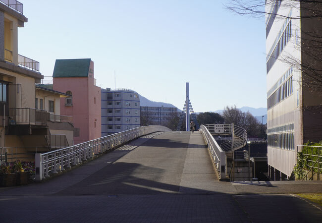 狩野川に架かる人道橋