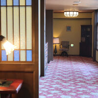 客室フロアはレトロかわいい雰囲気