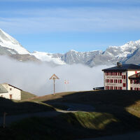 朝は雲海の上でした。