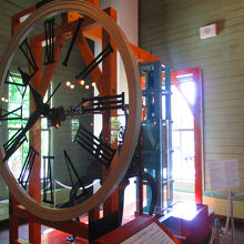 時計の仕組みがわかる展示