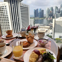 エグゼクティブラウンジでの朝食です
