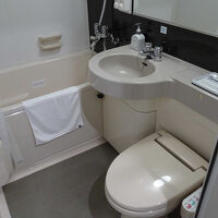 狭いけど一般的なバスルーム