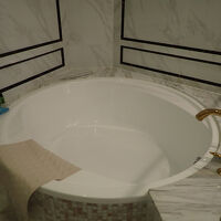 バスタブは円形です