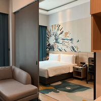 表示面積は36㎡ながら、デッドスペースがなく広々と感じます