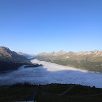 宿泊者だけが見ることができる雲海。