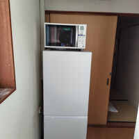 共用の冷蔵庫とレンジ