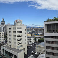 国道側の部屋からの眺望