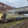 図書館もある綺麗な駅
