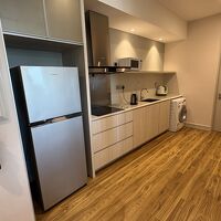 キッチンと乾燥機付き洗濯機