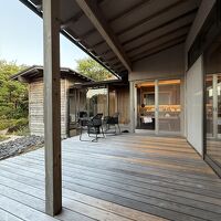 テラスのディベッドから