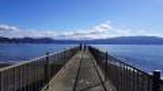 沼津御用邸の方まで見渡せる景色は爽快