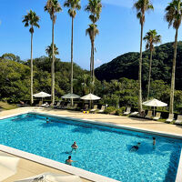 ガーデンプールはゆったりしていてのんびりできました。