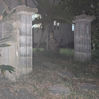 ゲストハウスりゅうかく、入口。