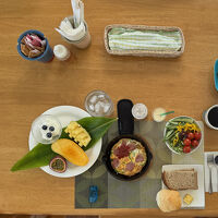 ゲストハウスりゅうかく。ご自慢の朝食。